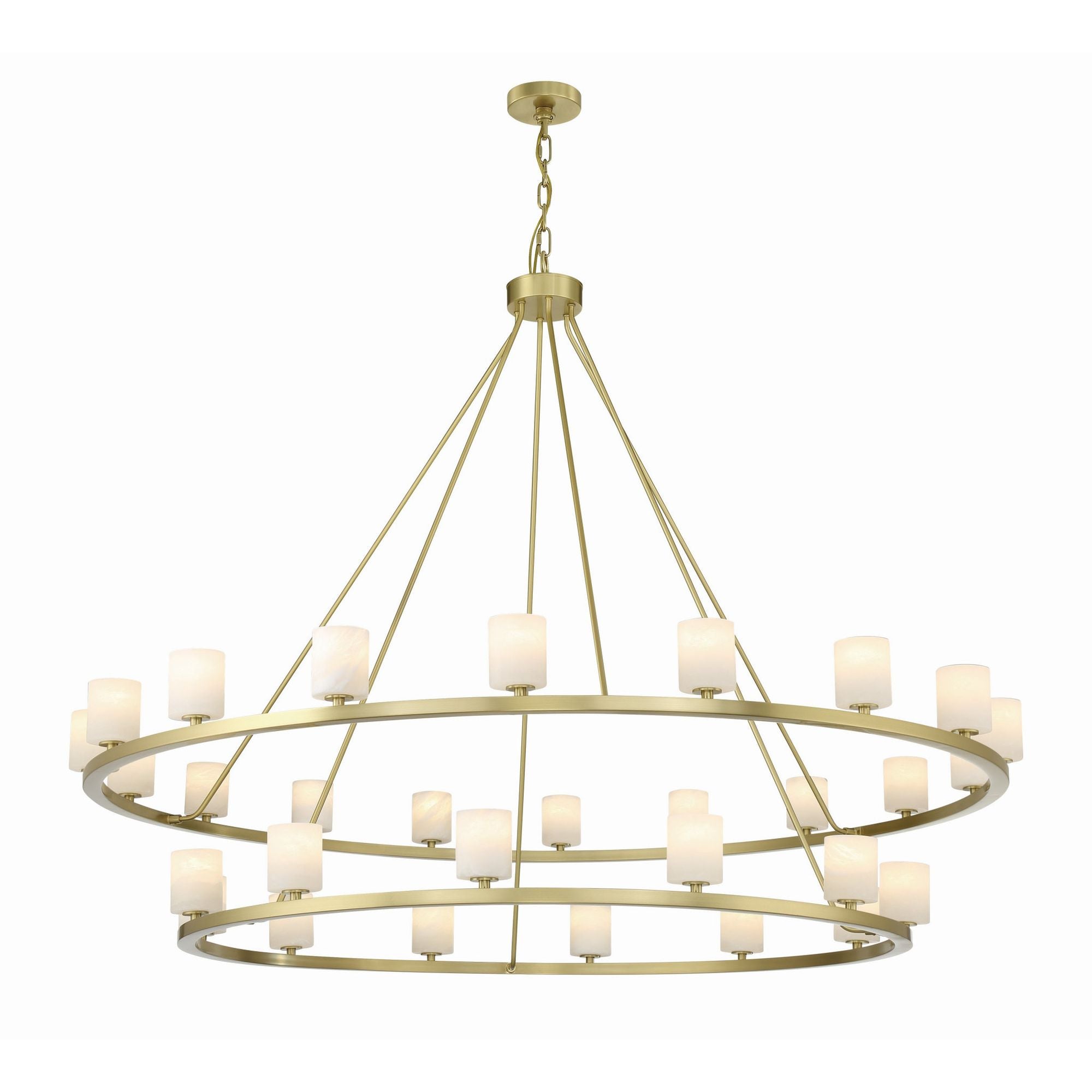 Aragon 58.75'' LED Soft Brass Chandelier Gold 58.75"W x 46"H x 58.75"D
