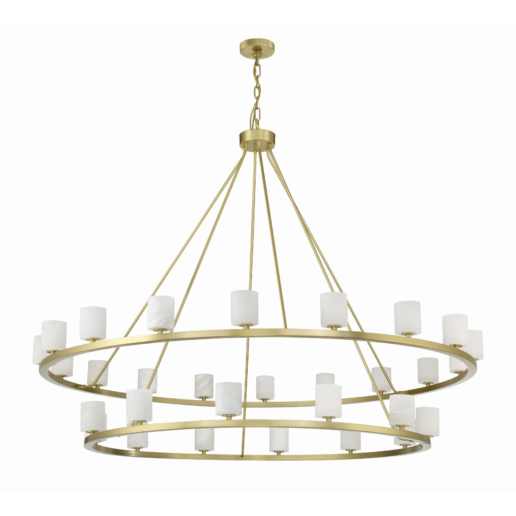 Aragon 58.75'' LED Soft Brass Chandelier Gold 58.75"W x 46"H x 58.75"D