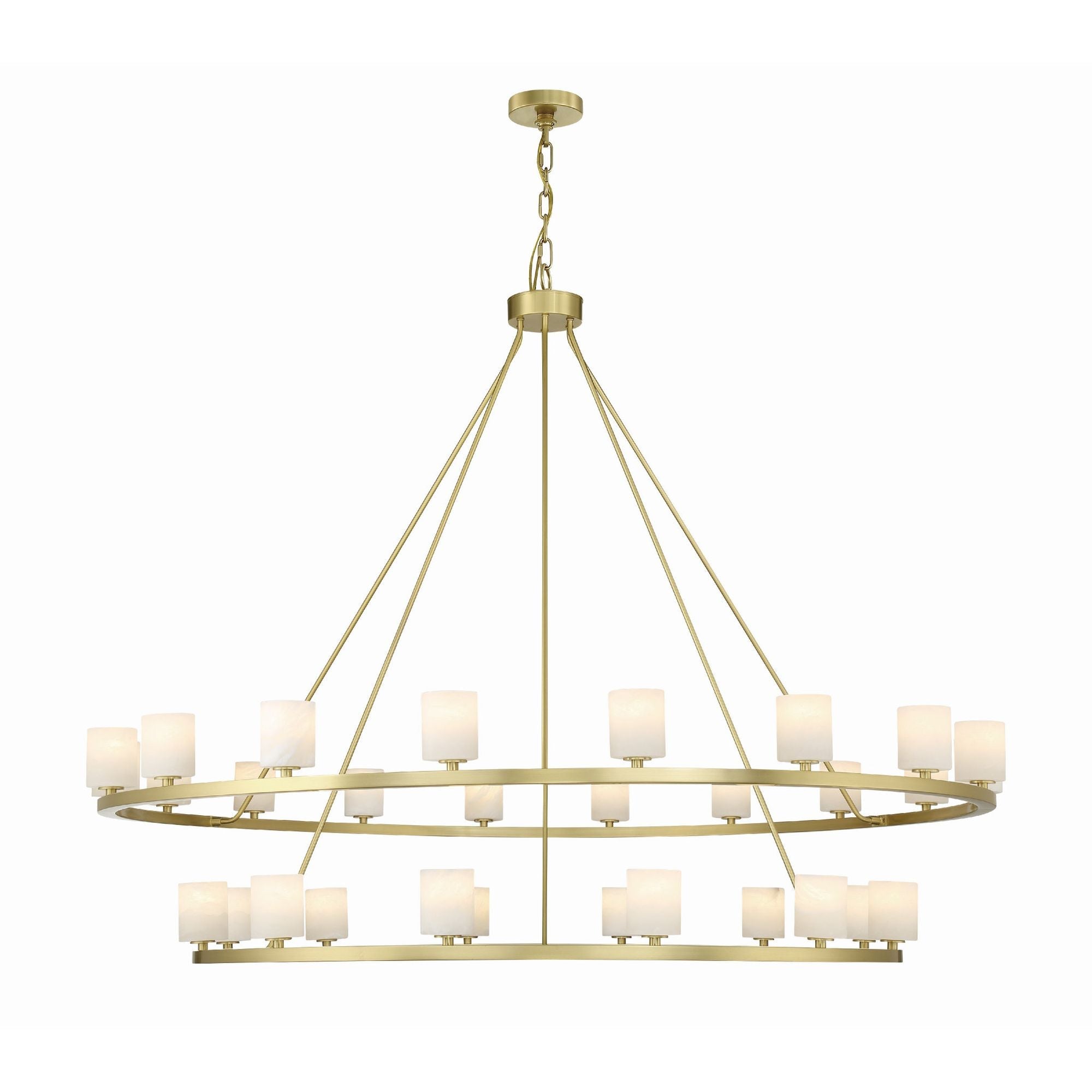 Aragon 58.75'' LED Soft Brass Chandelier Gold 58.75"W x 46"H x 58.75"D