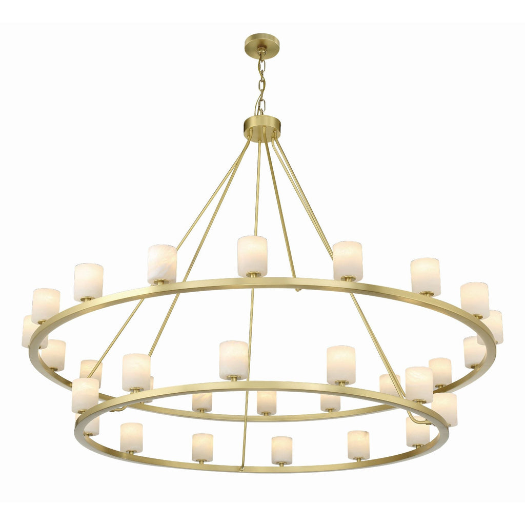 Aragon 58.75'' LED Soft Brass Chandelier Gold 58.75"W x 46"H x 58.75"D