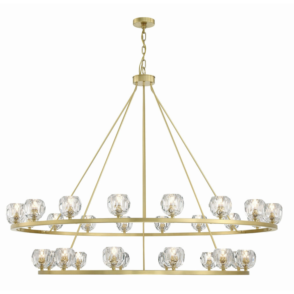 Aragon 60'' LED Soft Brass Chandelier Gold 60"W x 46"H x 60"D