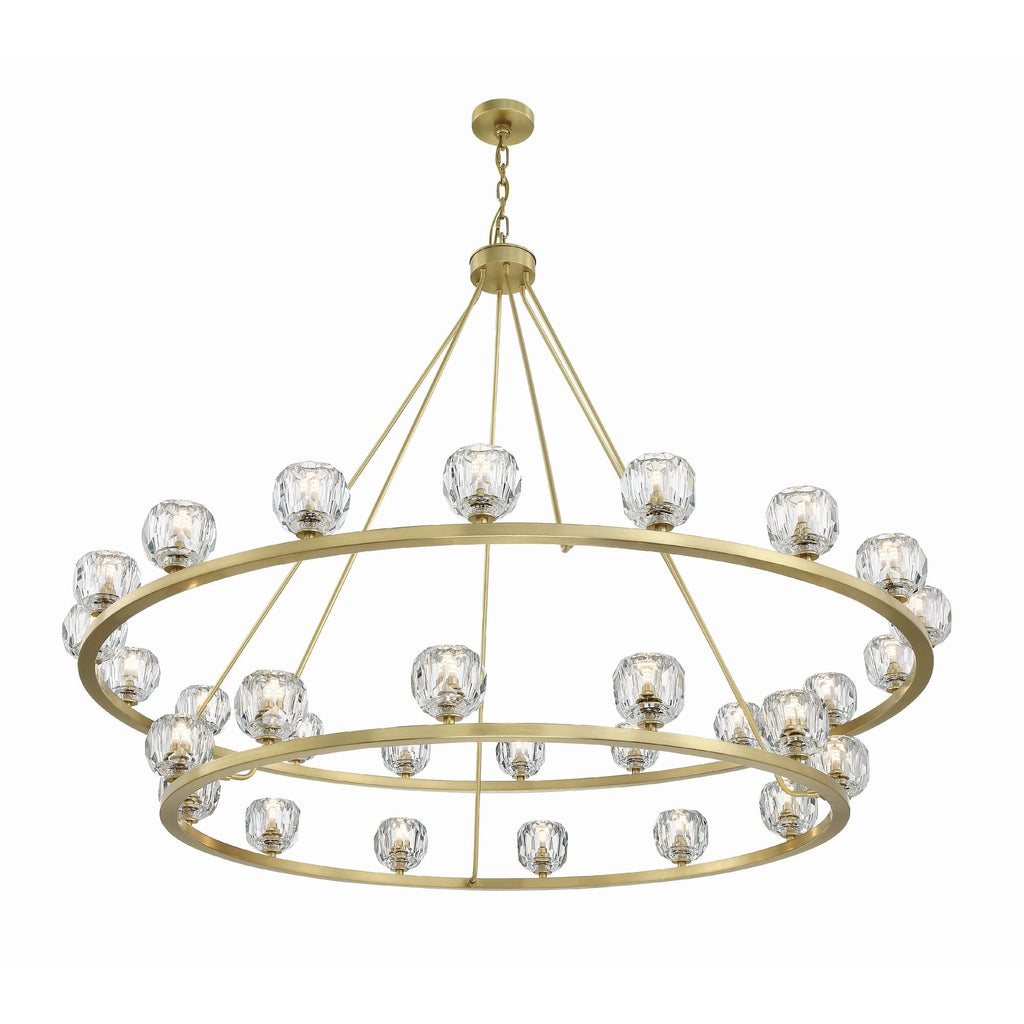 Aragon 60'' LED Soft Brass Chandelier Gold 60"W x 46"H x 60"D