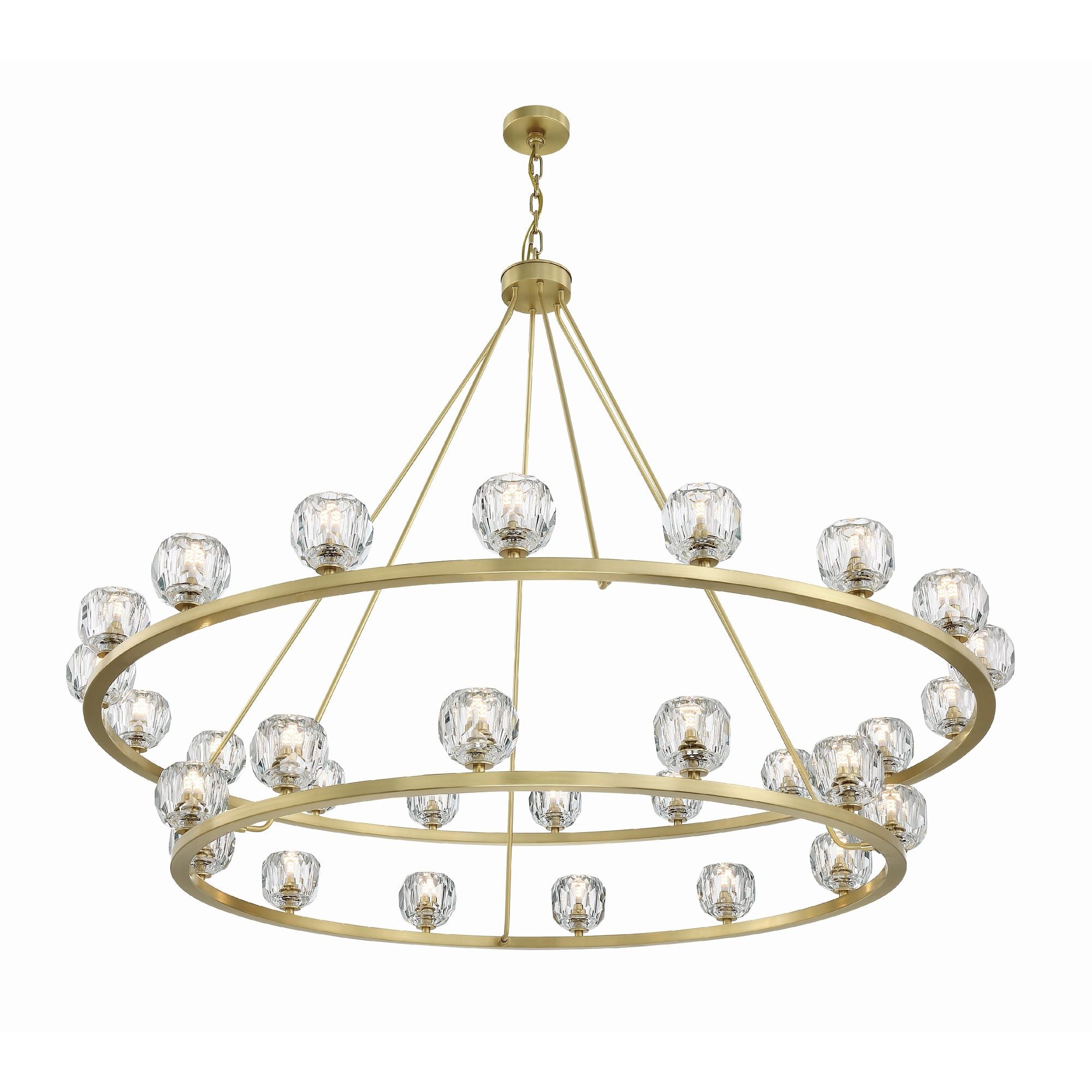 Aragon 60'' LED Soft Brass Chandelier Gold 60"W x 46"H x 60"D