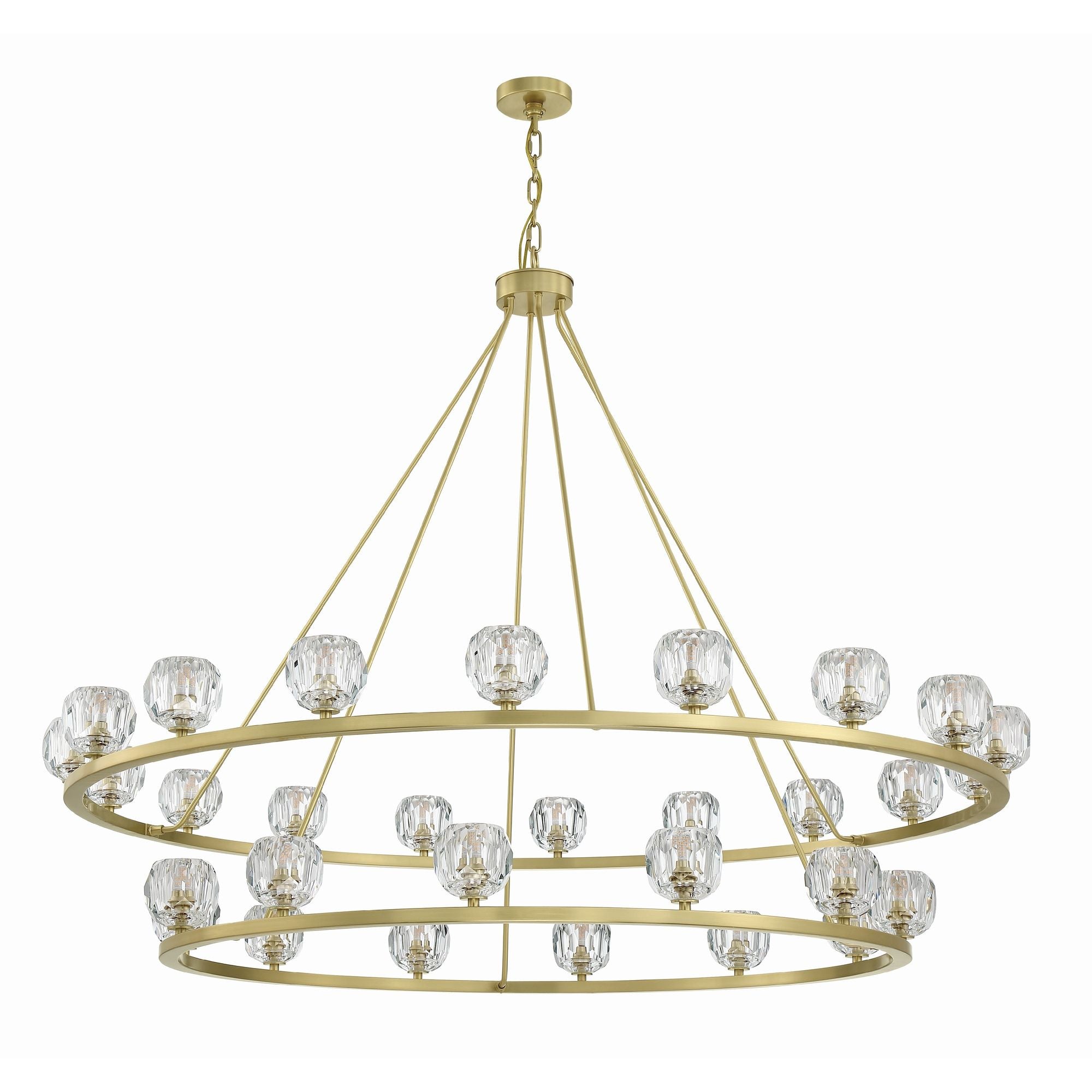 Aragon 60'' LED Soft Brass Chandelier Gold 60"W x 46"H x 60"D