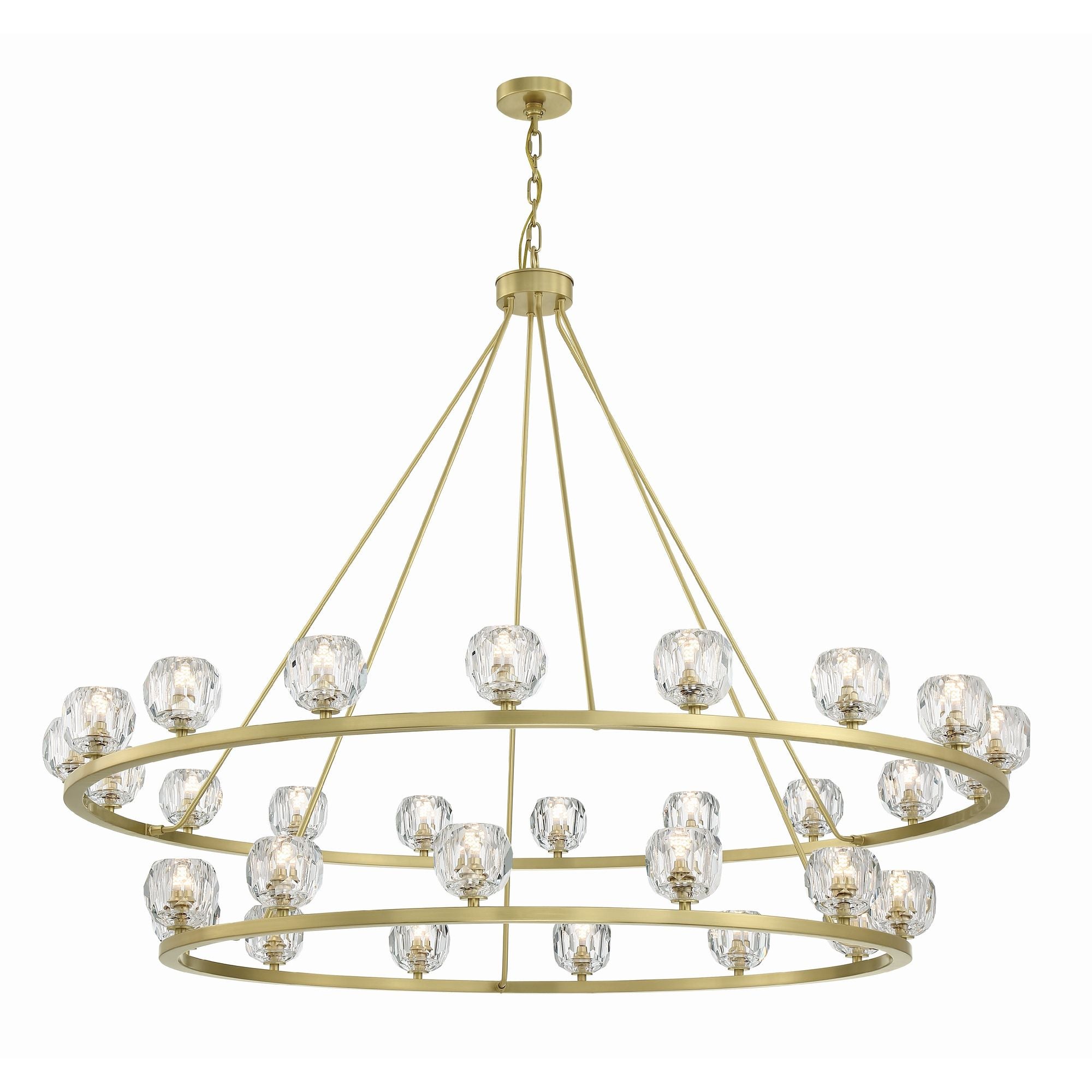 Aragon 60'' LED Soft Brass Chandelier Gold 60"W x 46"H x 60"D
