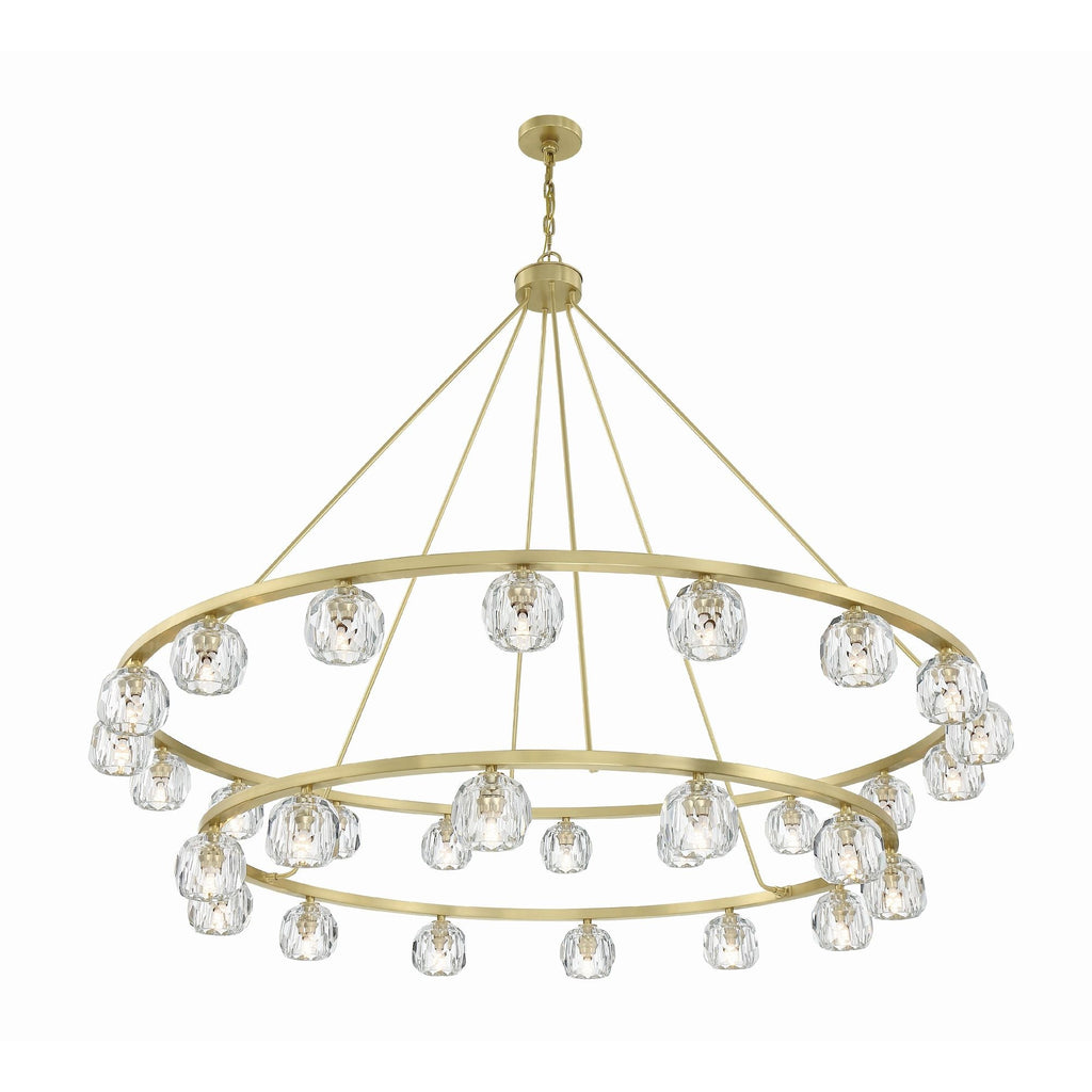Aragon 60'' LED Soft Brass Chandelier Gold 60"W x 46"H x 60"D