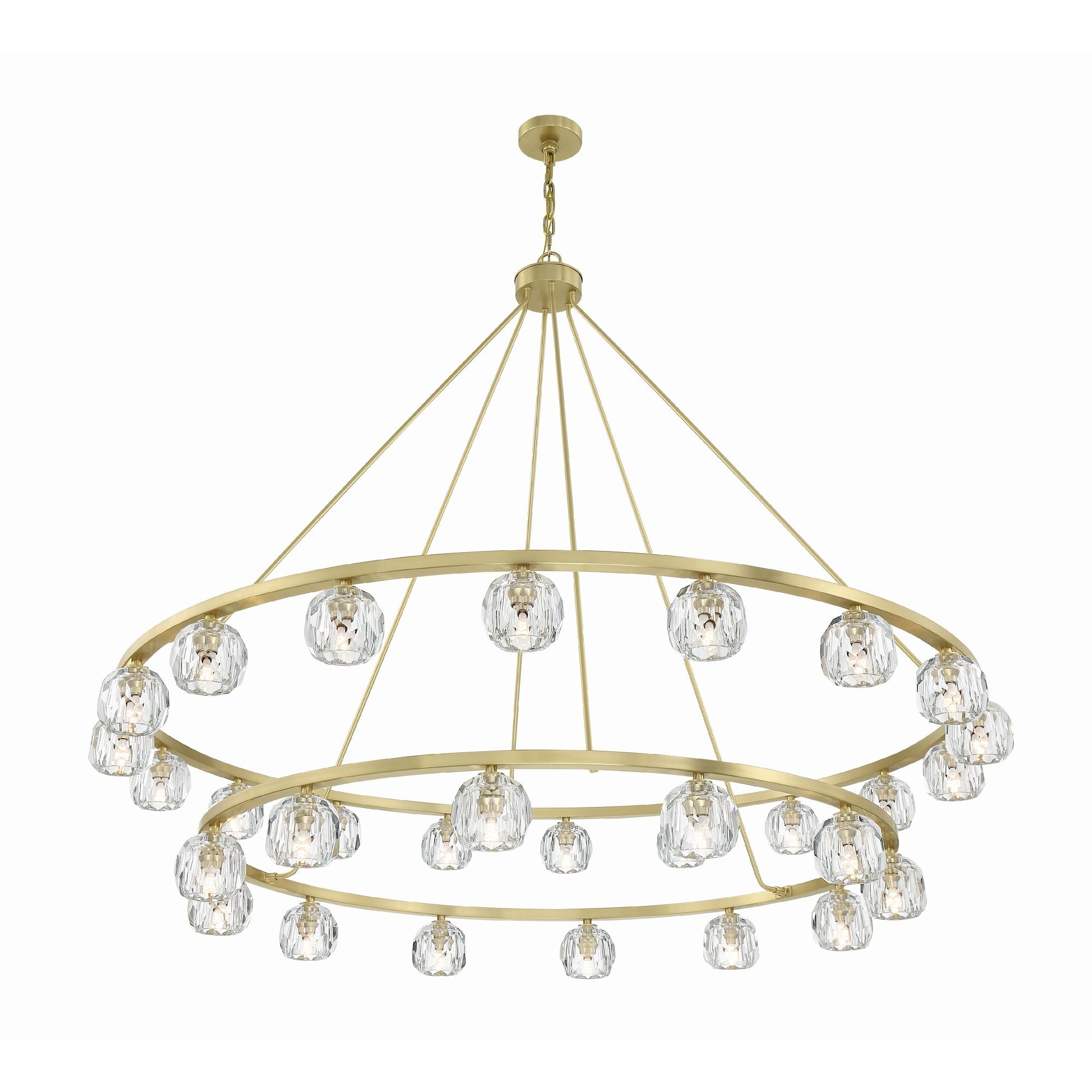 Aragon 60'' LED Soft Brass Chandelier Gold 60"W x 46"H x 60"D