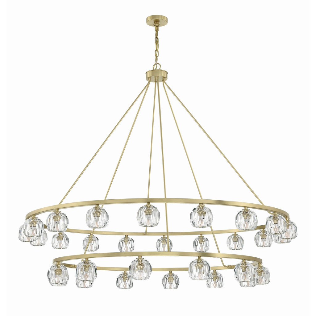 Aragon 60'' LED Soft Brass Chandelier Gold 60"W x 46"H x 60"D