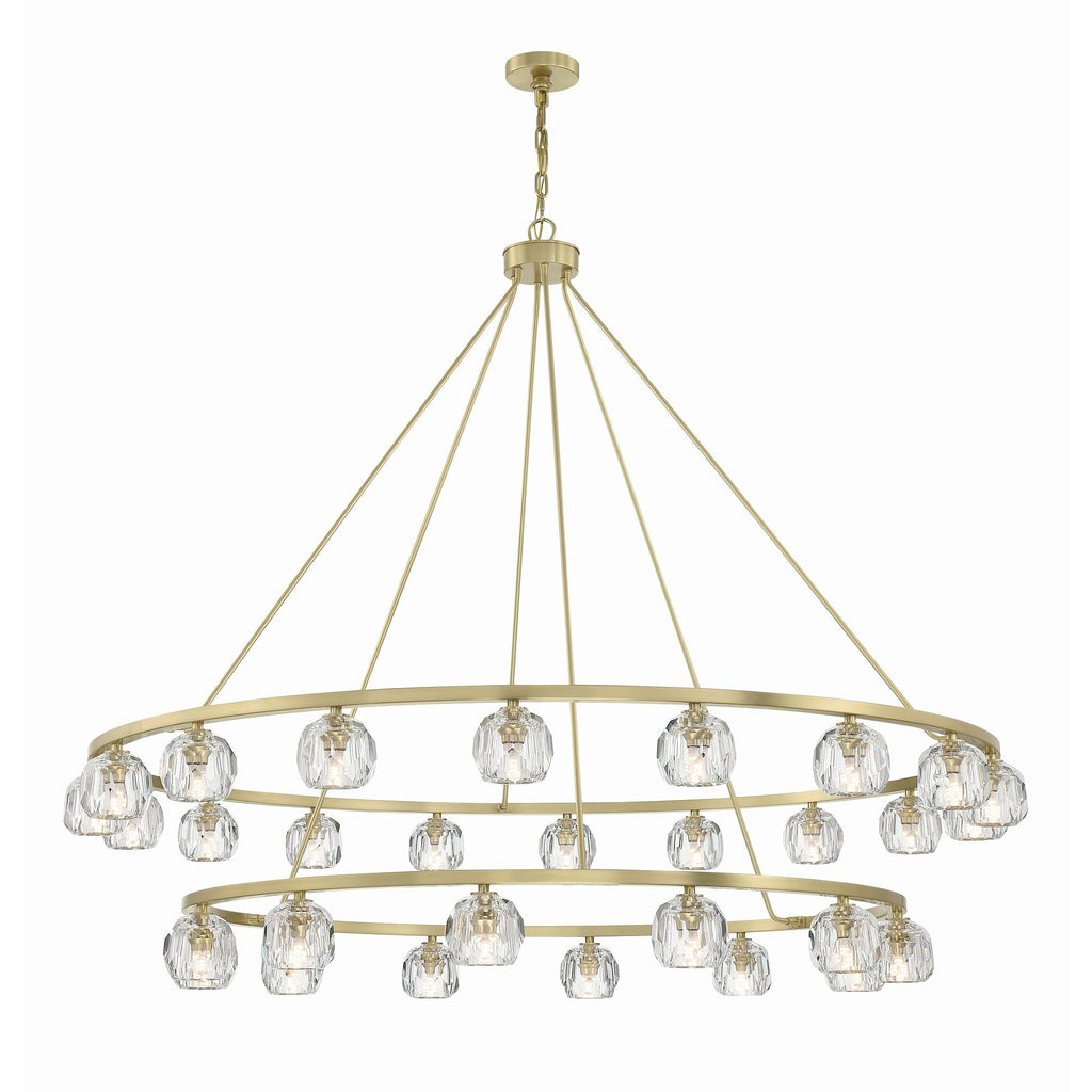 Aragon 60'' LED Soft Brass Chandelier Gold 60"W x 46"H x 60"D