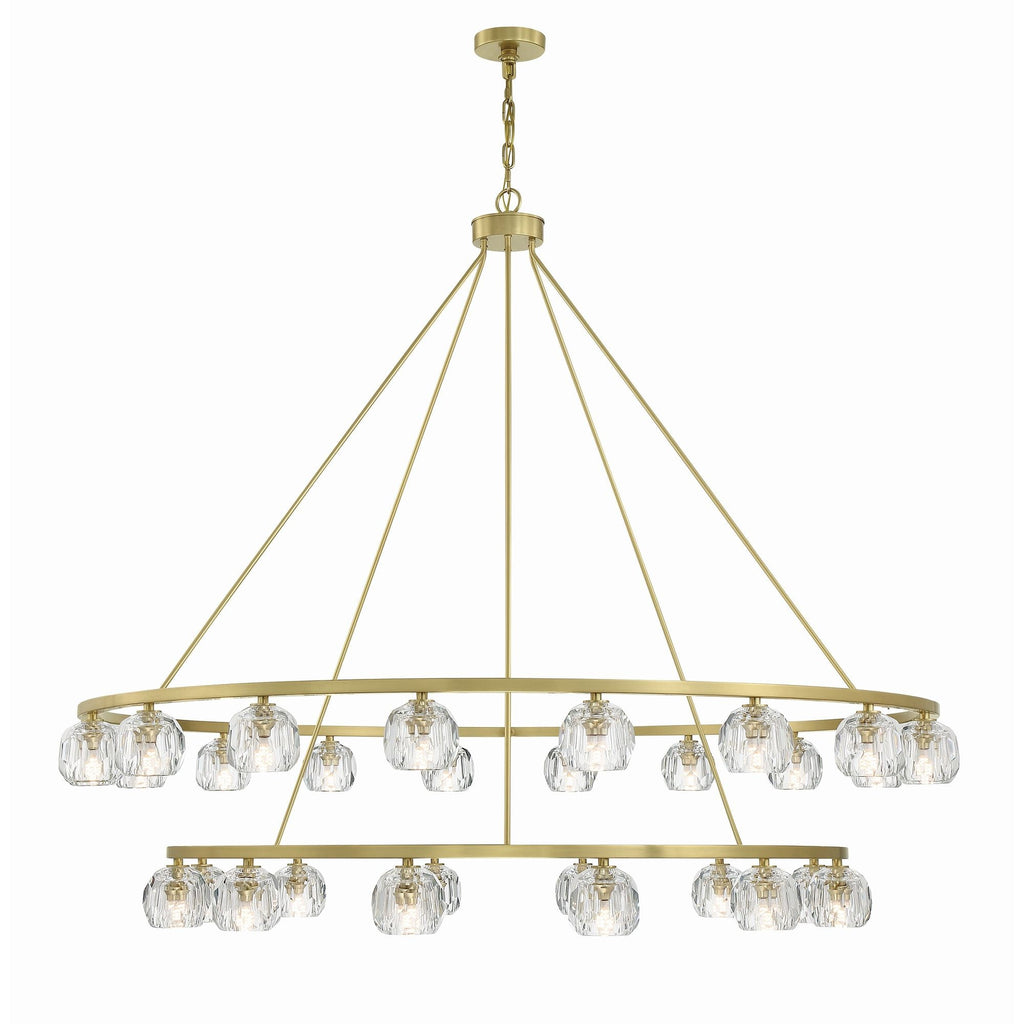 Aragon 60'' LED Soft Brass Chandelier Gold 60"W x 46"H x 60"D