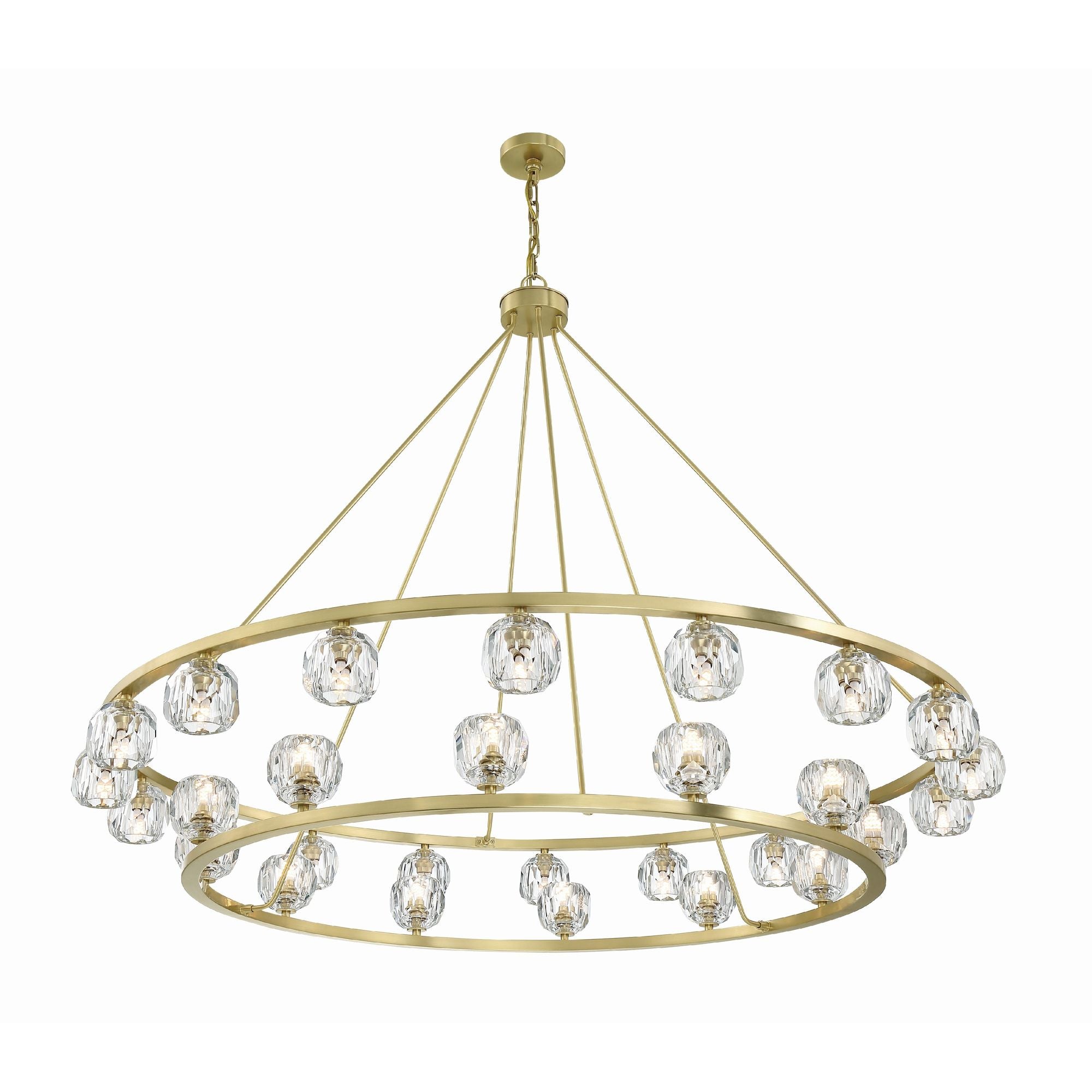 Aragon 60'' LED Soft Brass Chandelier Gold 60"W x 46"H x 60"D