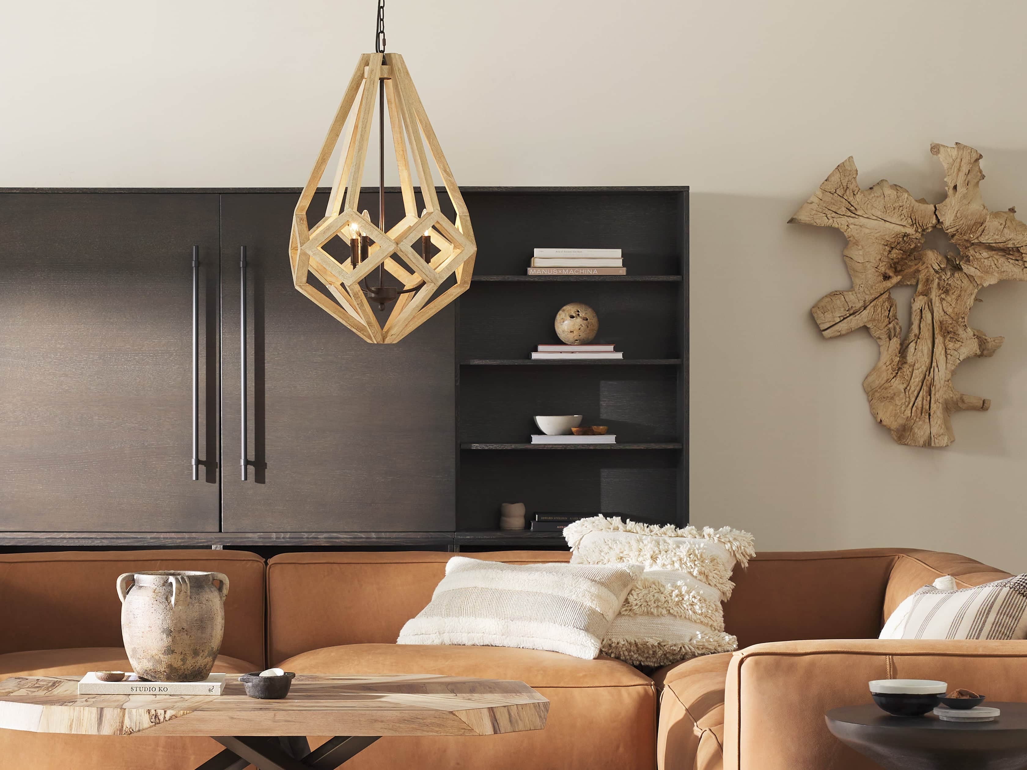 Arbor Prism Wood Chandelier