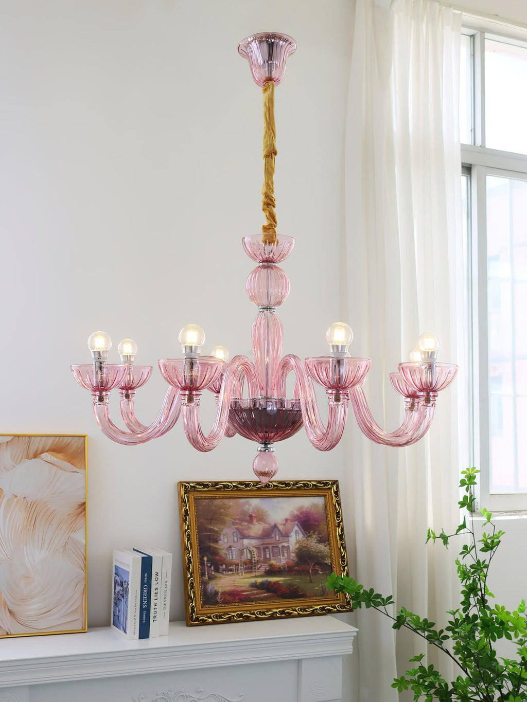 Arion Murano Art Glass Chandelier