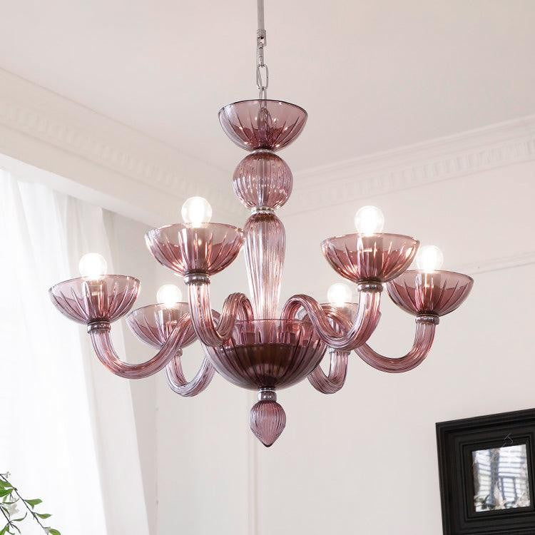 Arion Murano Art Glass Chandelier