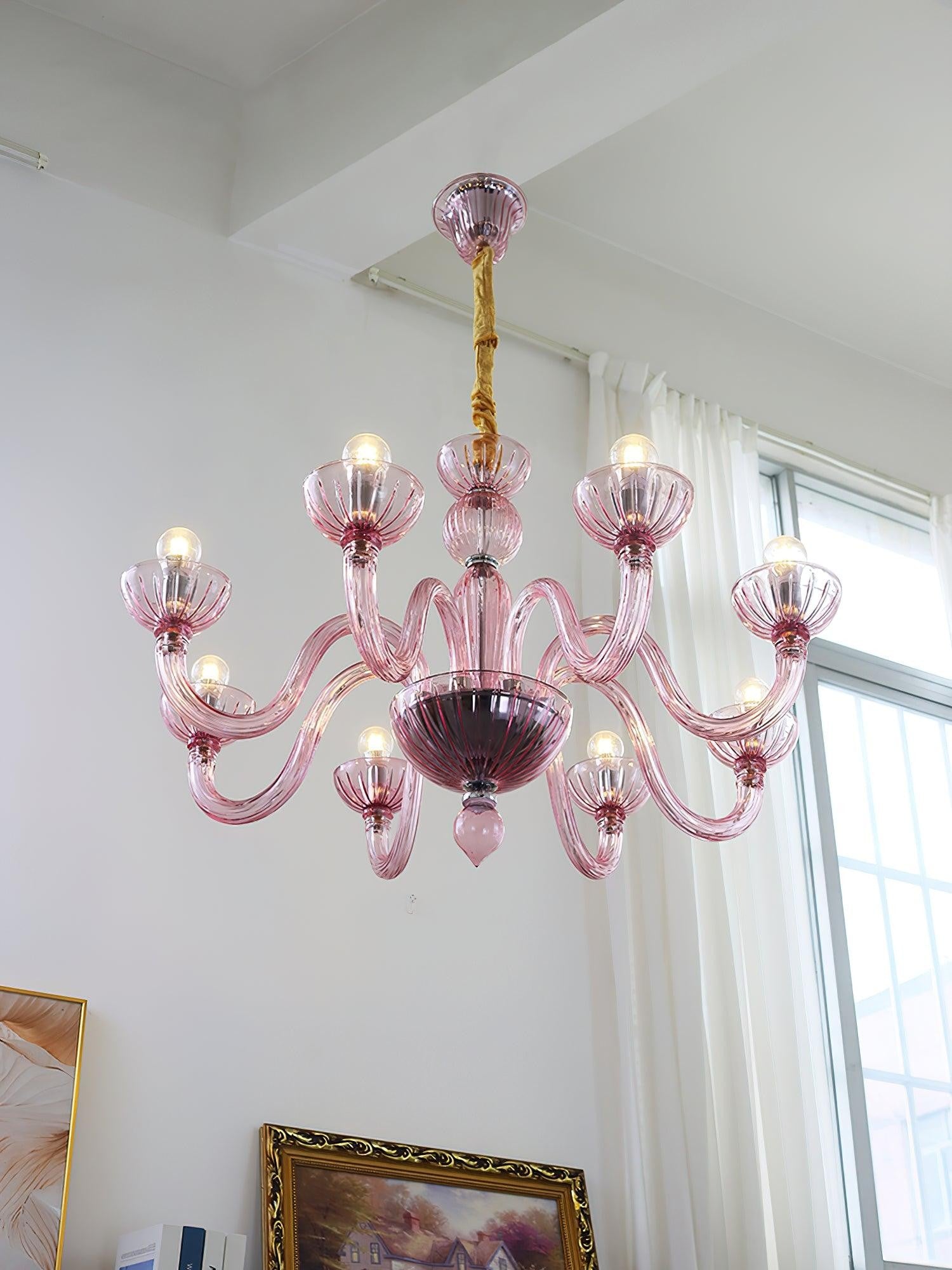 Arion Murano Art Glass Chandelier