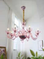 Arion Murano Art Glass Chandelier