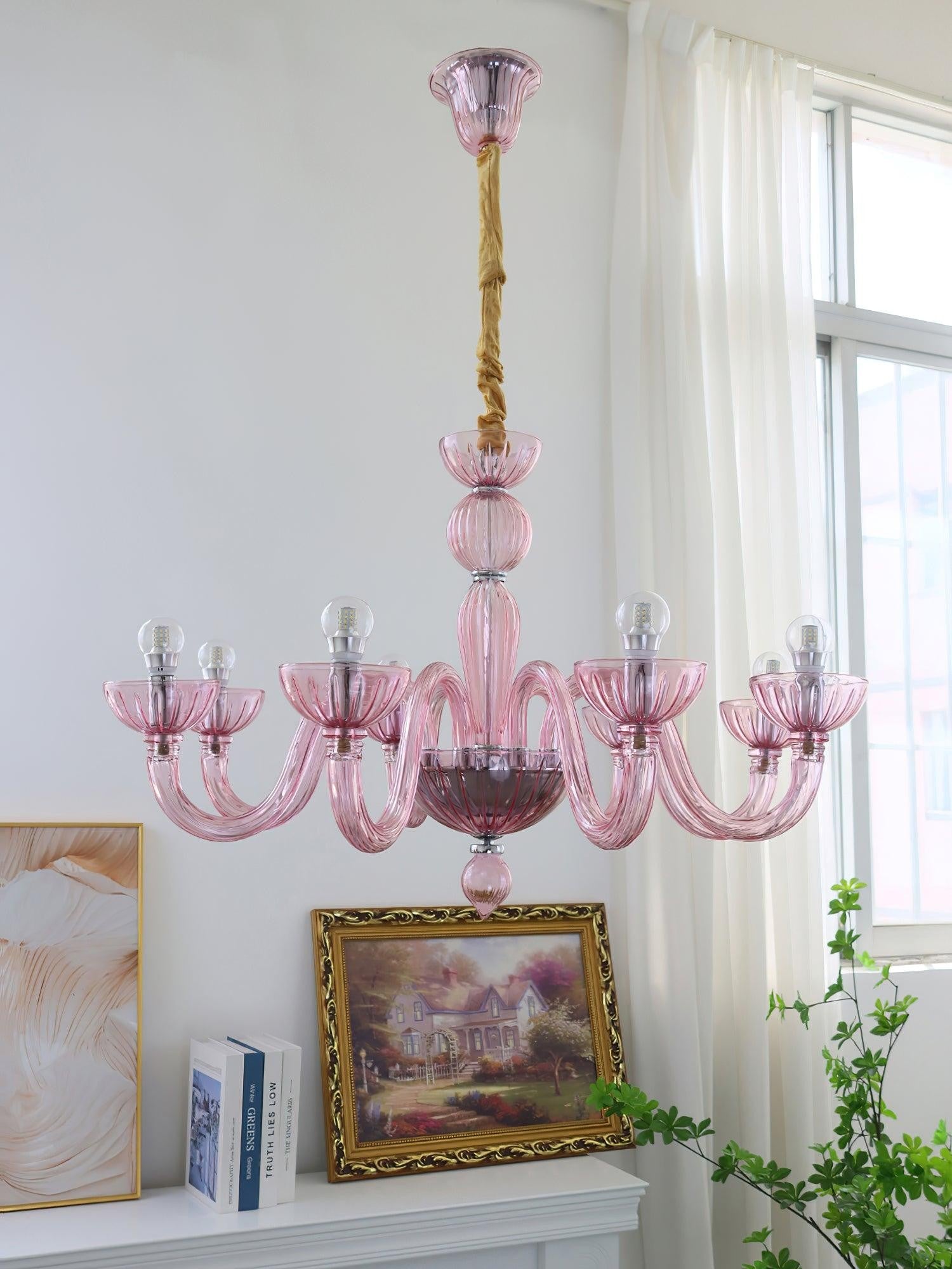 Arion Murano Art Glass Chandelier