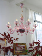 Arion Murano Art Glass Chandelier