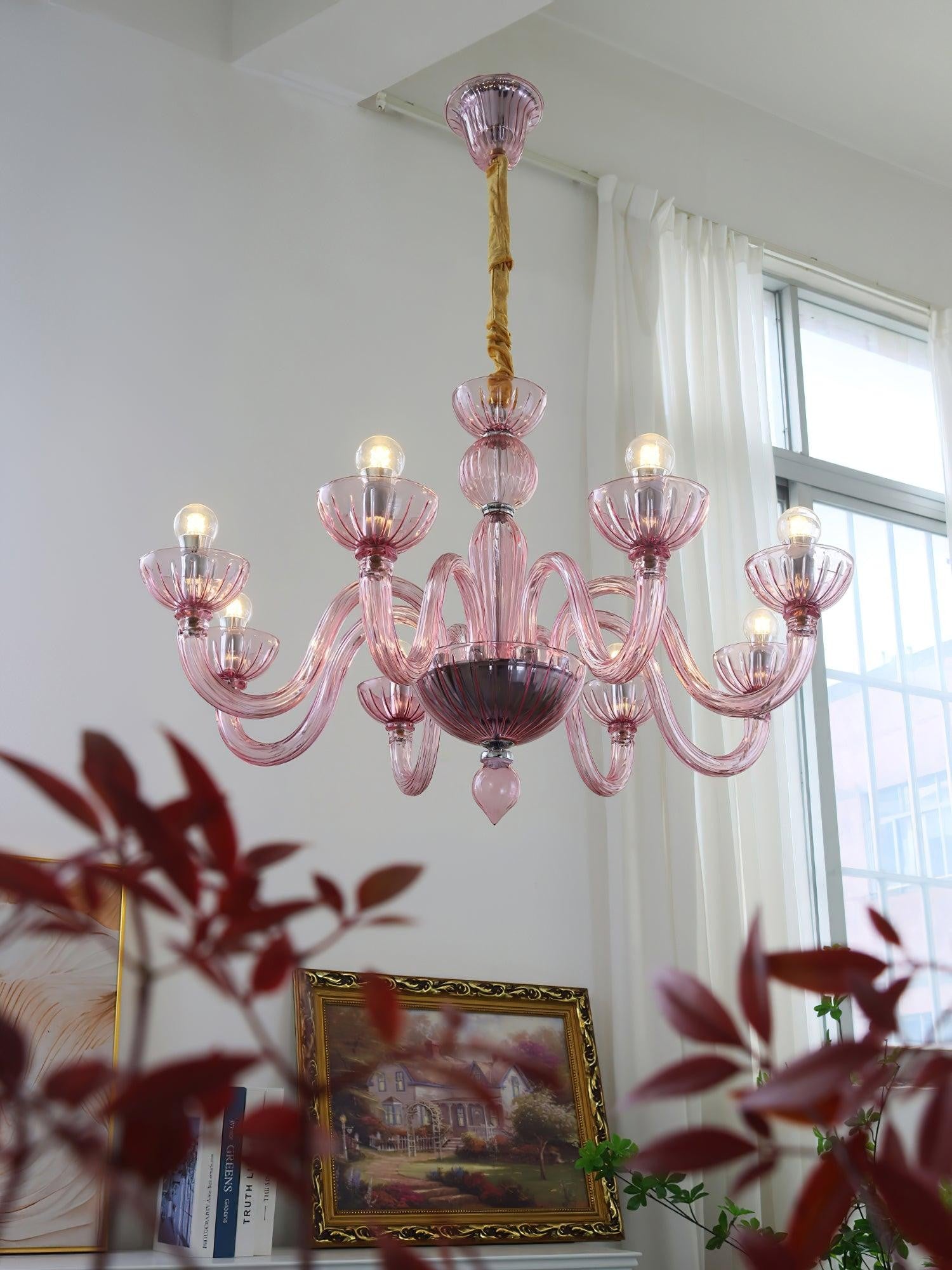 Arion Murano Art Glass Chandelier