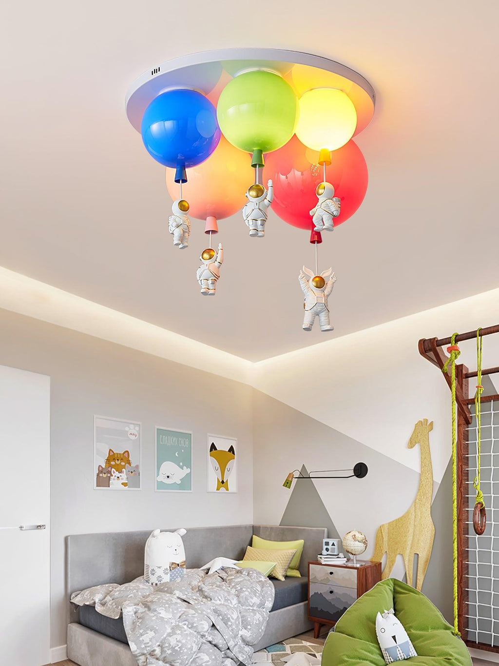 Astro Balloon Adventure Kids Ceiling Light