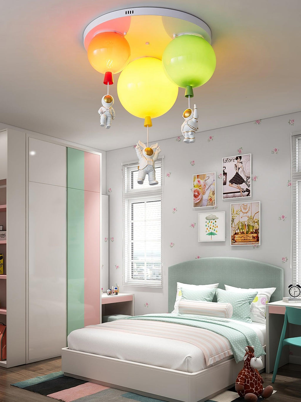 Astro Balloon Adventure Kids Ceiling Light