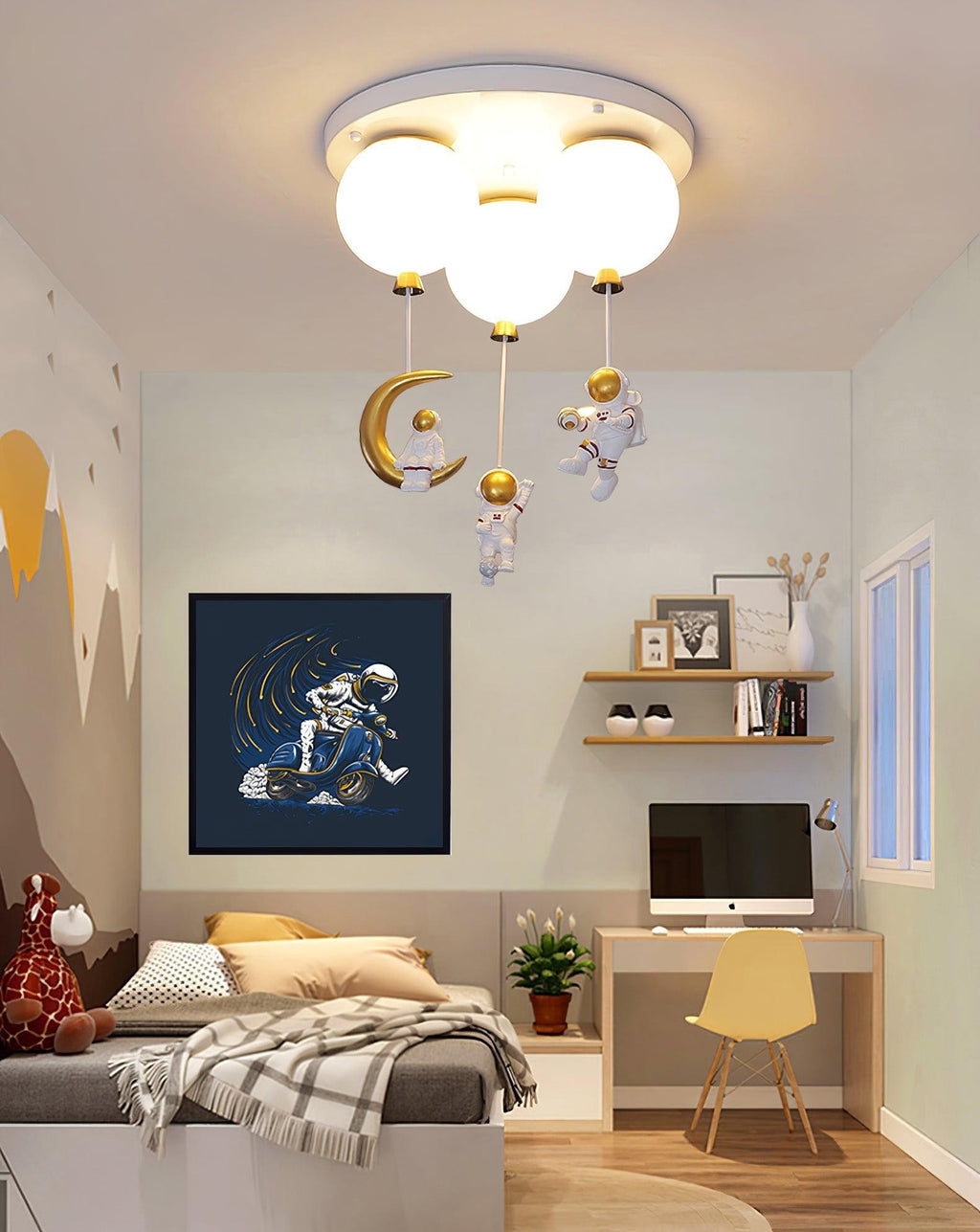 Astro Balloon Adventure Kids Ceiling Light