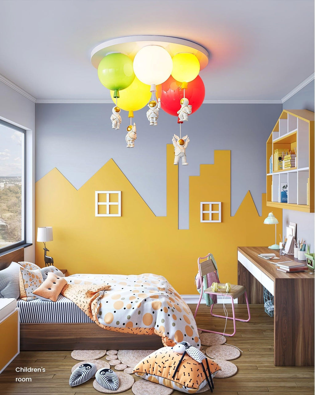 Astro Balloon Adventure Kids Ceiling Light