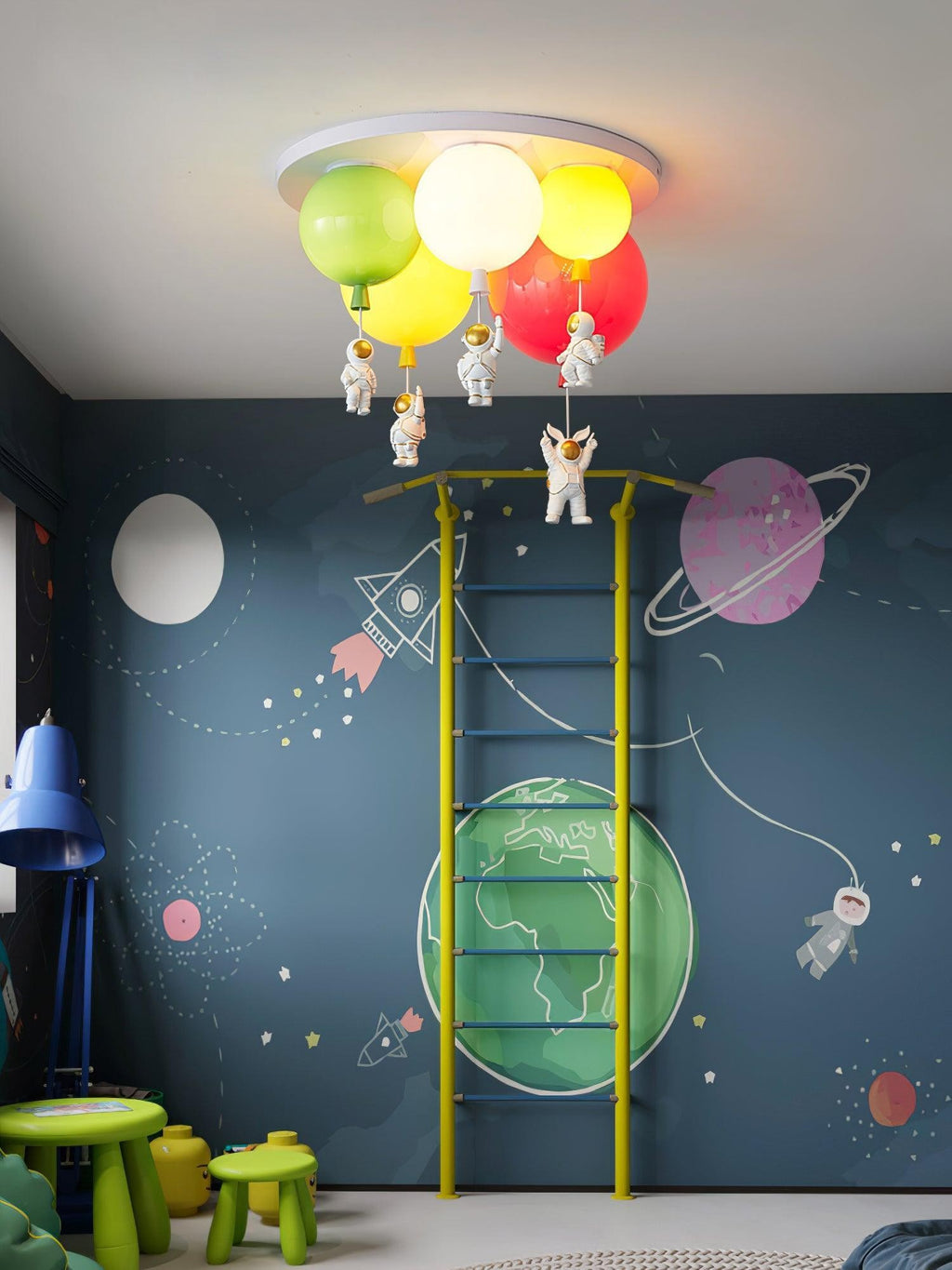Astro Balloon Adventure Kids Ceiling Light