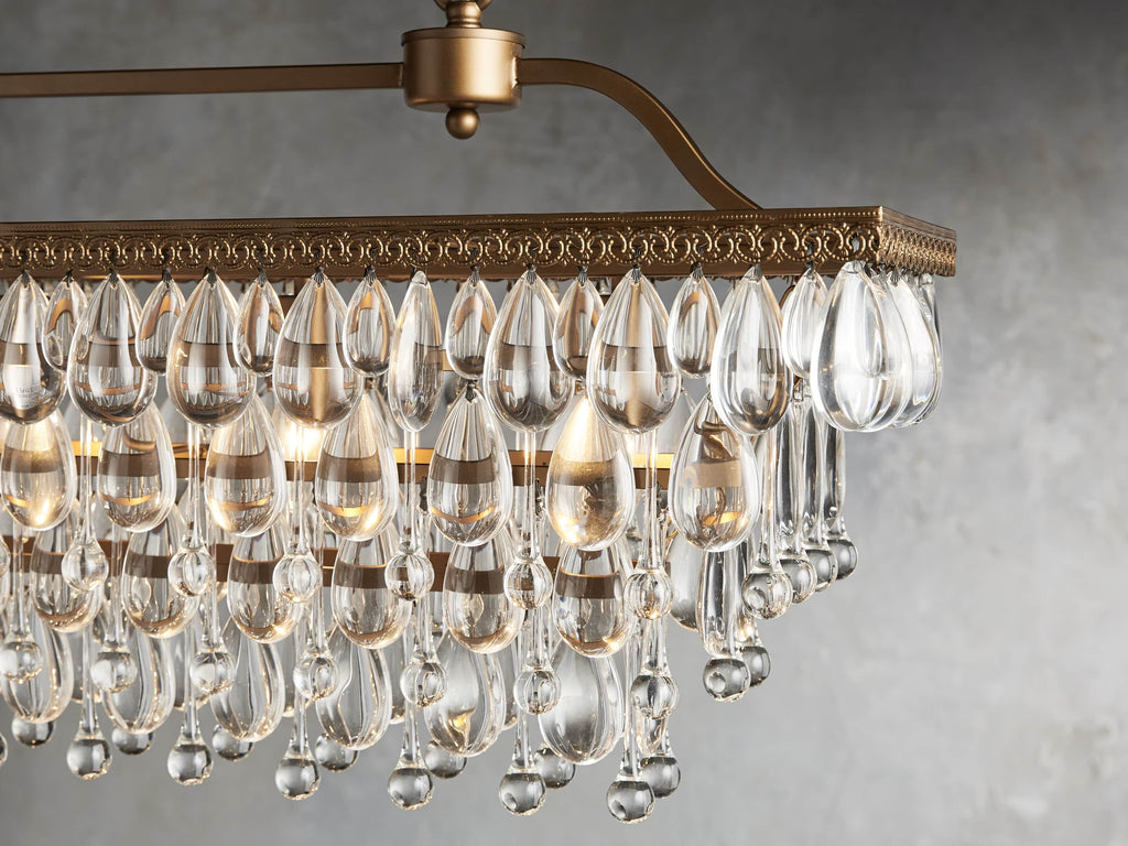Aurelia Crystal Rectangular Dining Chandelier