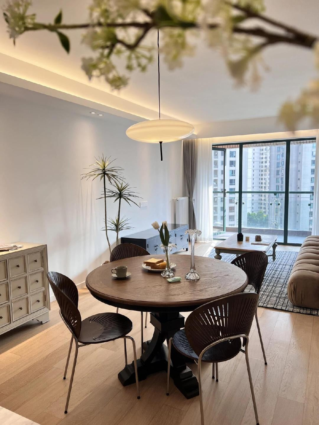 Aurelia Dual-Dish Pendant Light