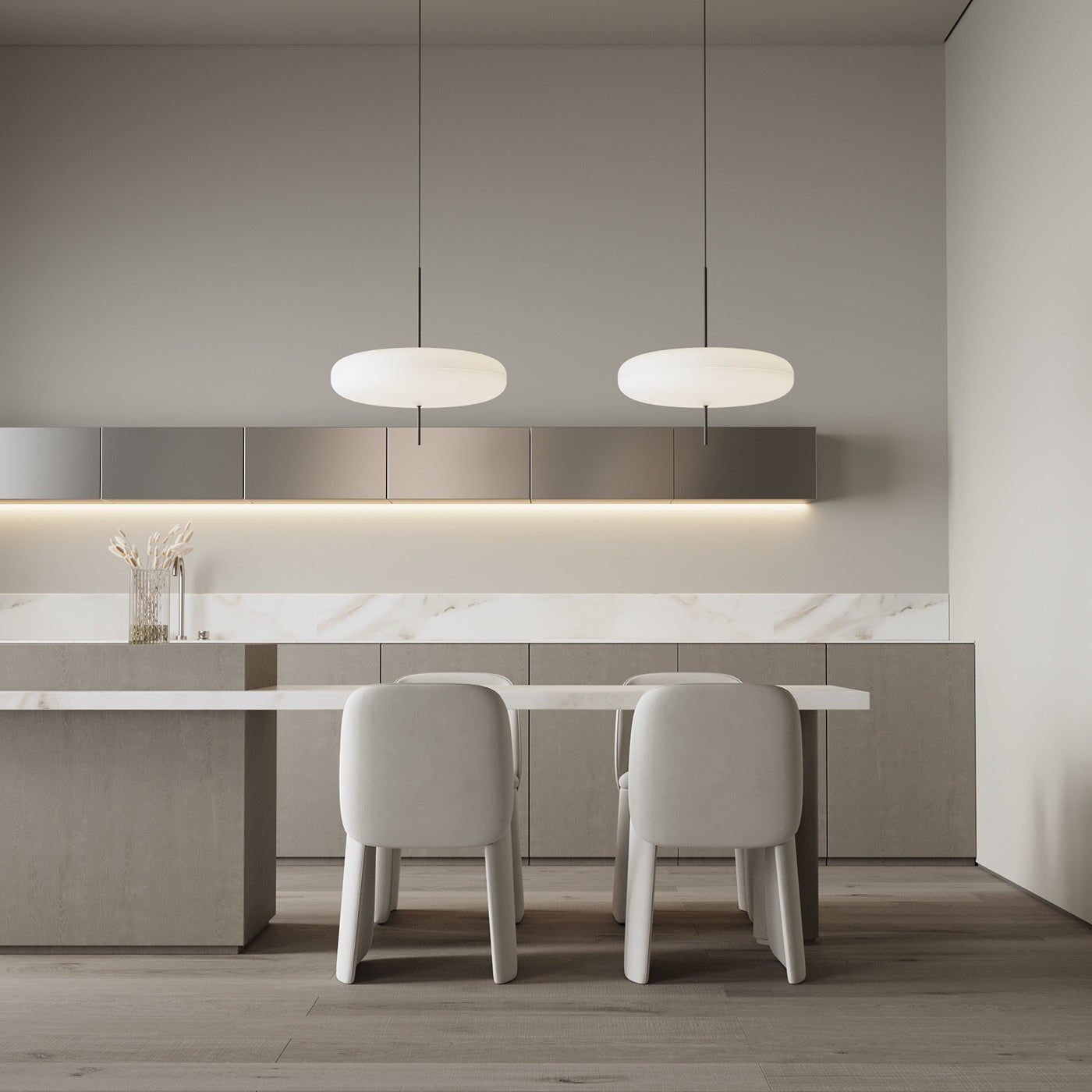 Aurelia Dual-Dish Pendant Light