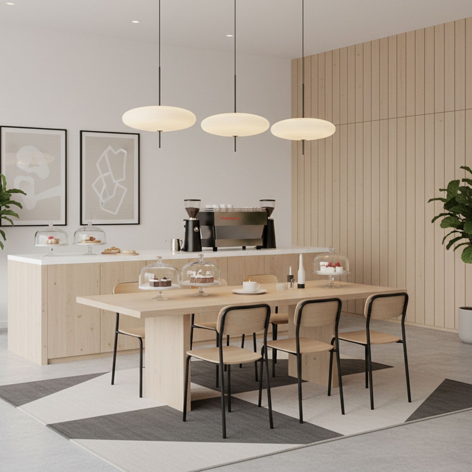 Aurelia Dual-Dish Pendant Light