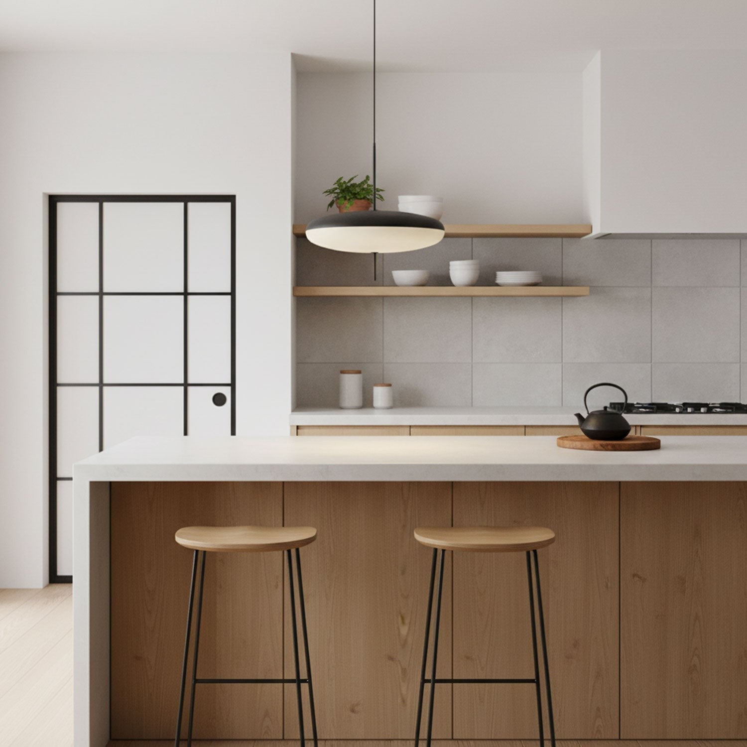 Aurelia Dual-Dish Pendant Light