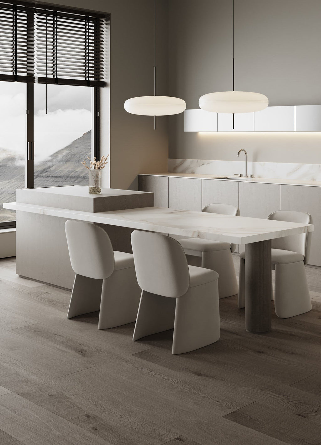 Aurelia Dual-Dish Pendant Light