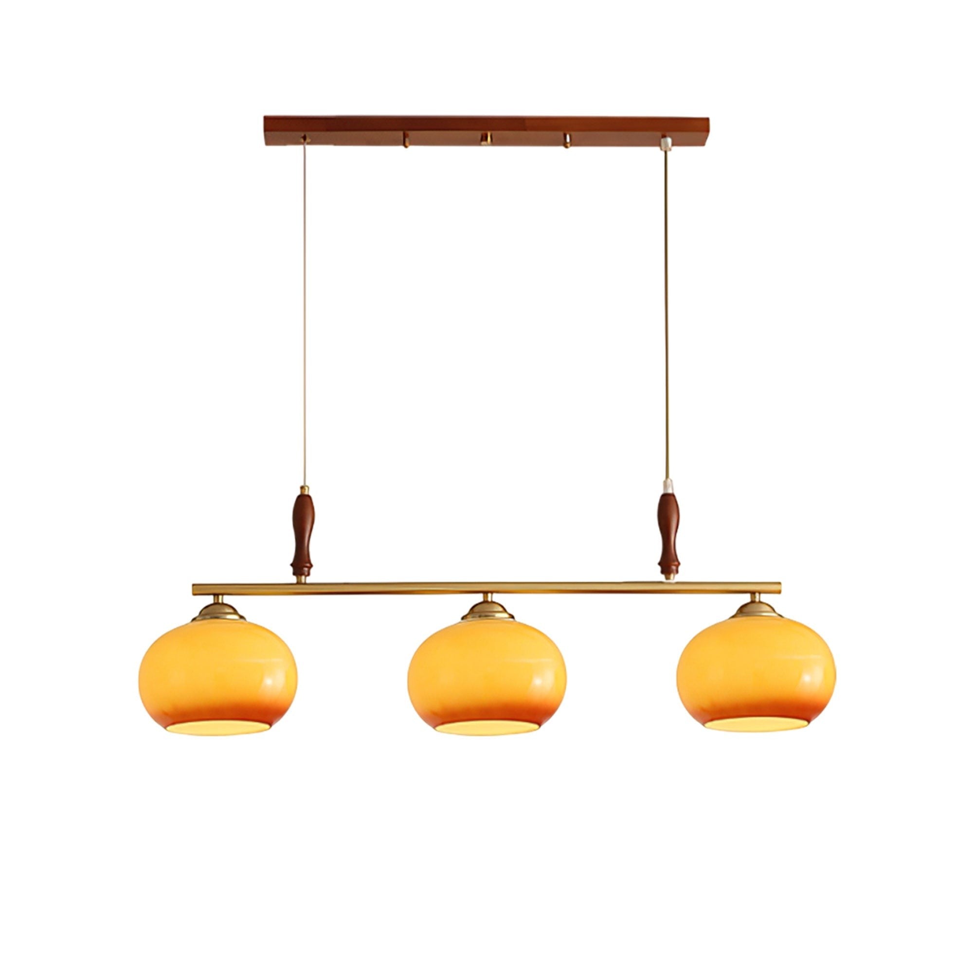 Aurelio Amber Glass Linear Pendant