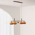 Aurelio Amber Glass Linear Pendant