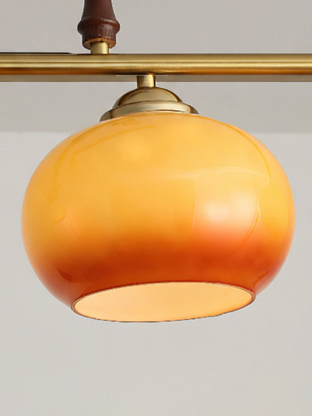Aurelio Amber Glass Linear Pendant