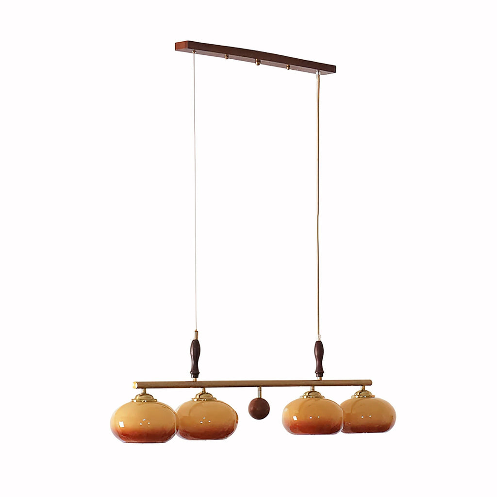 Aurelio Amber Glass Linear Pendant