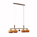 Aurelio Amber Glass Linear Pendant