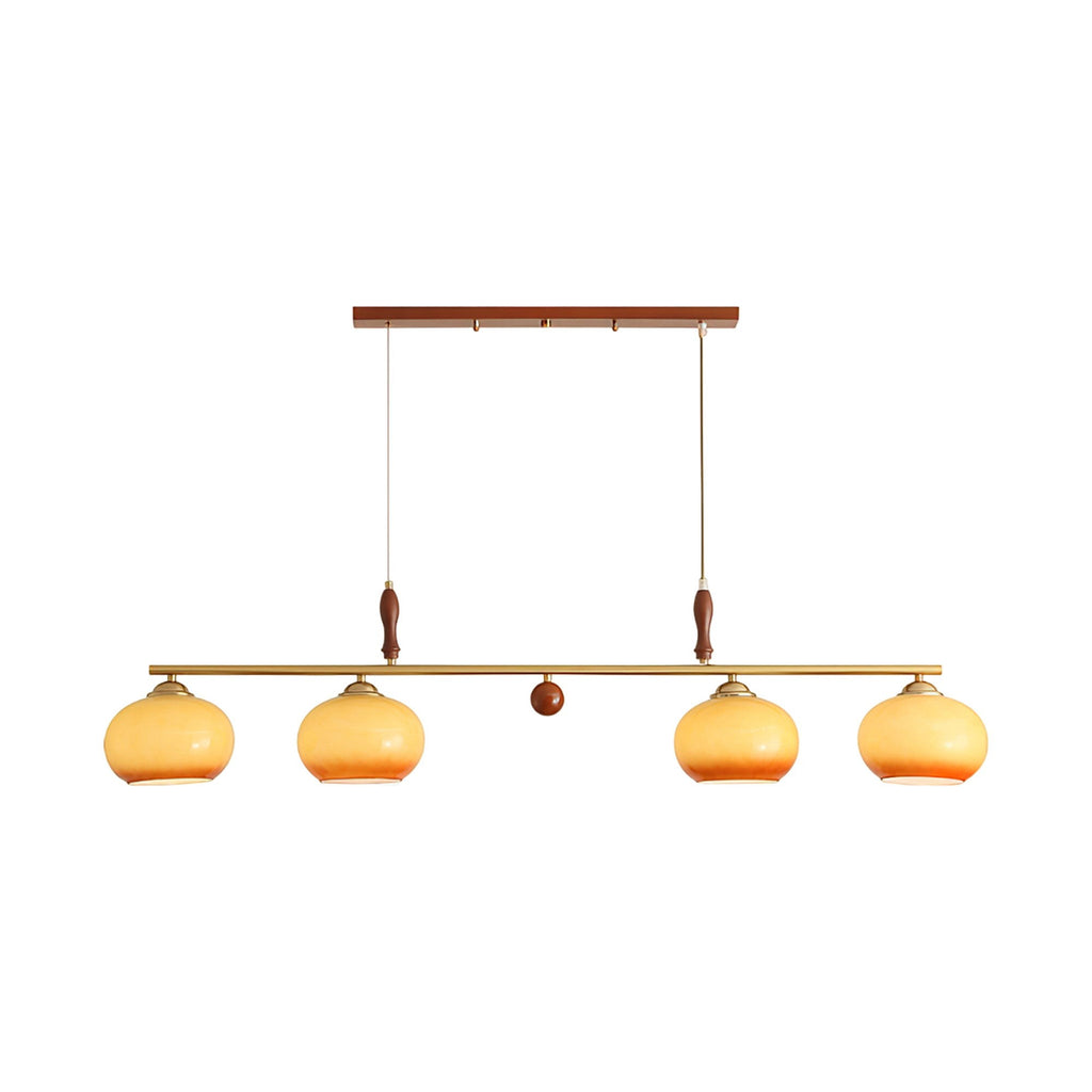 Aurelio Amber Glass Linear Pendant