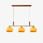 Aurelio Amber Glass Linear Pendant