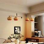 Aurelio Amber Glass Linear Pendant