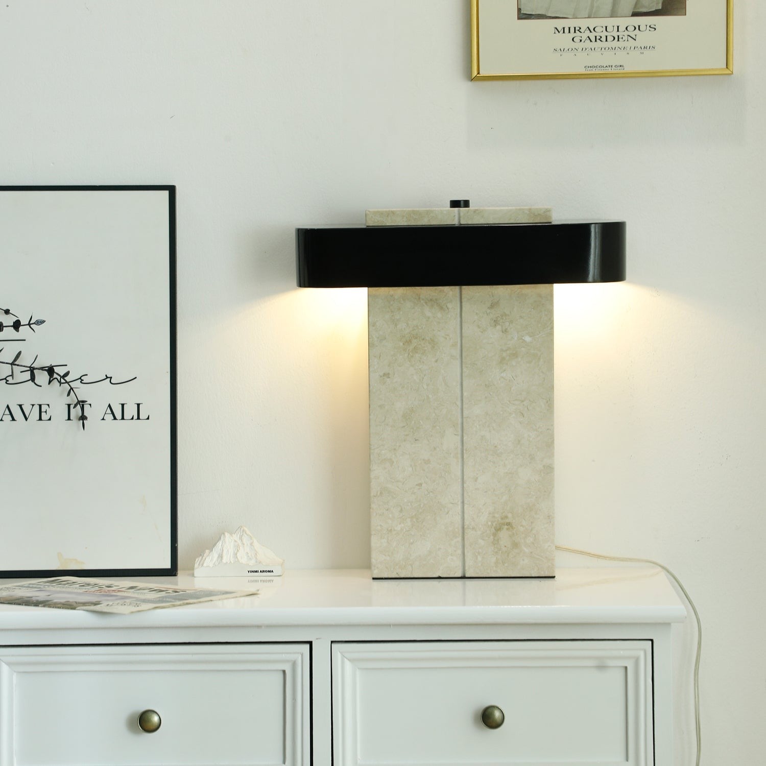 Aurelius Marble Accent Table Lamp