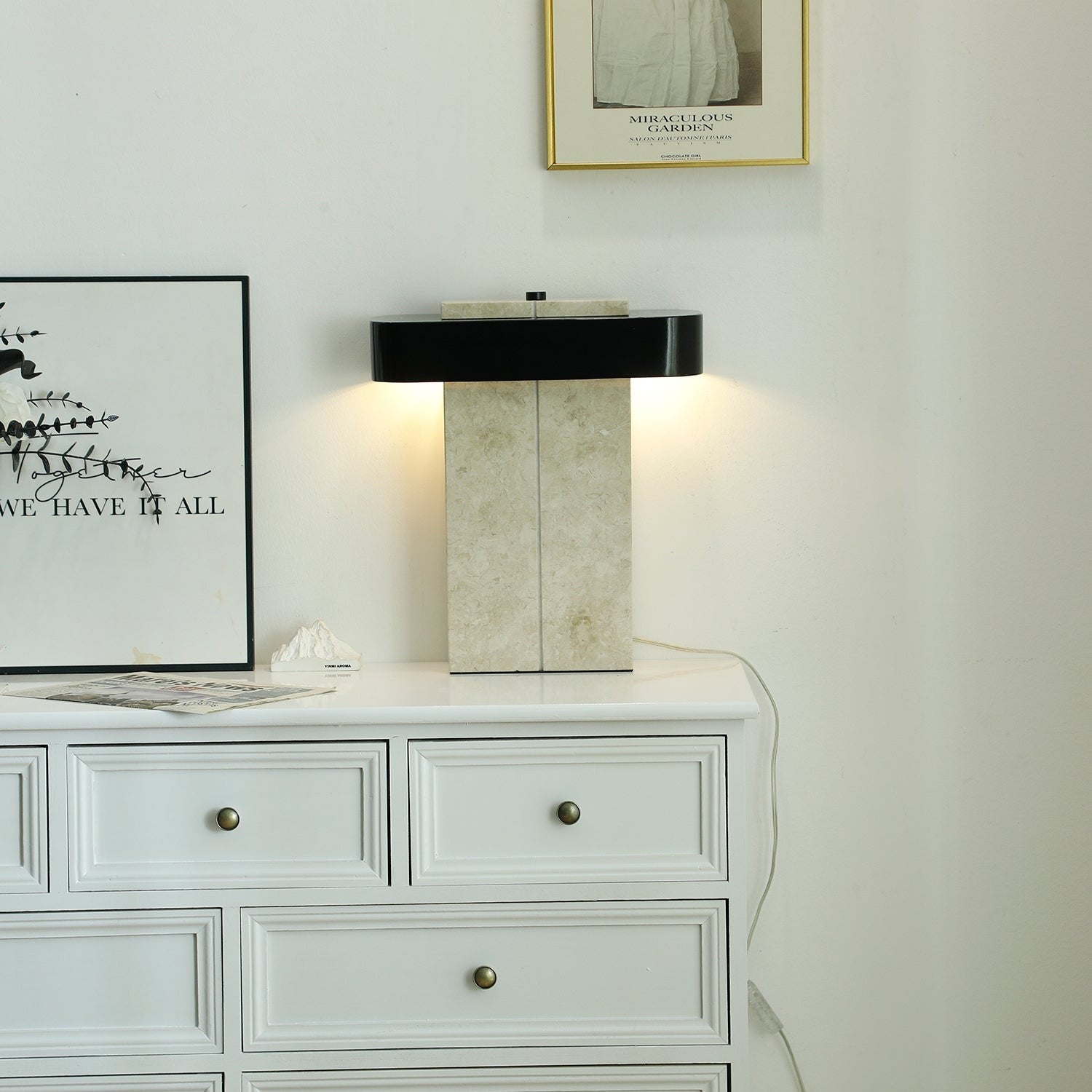 Aurelius Marble Accent Table Lamp