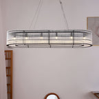 Aureon Crystal Tube Ring Chandelier
