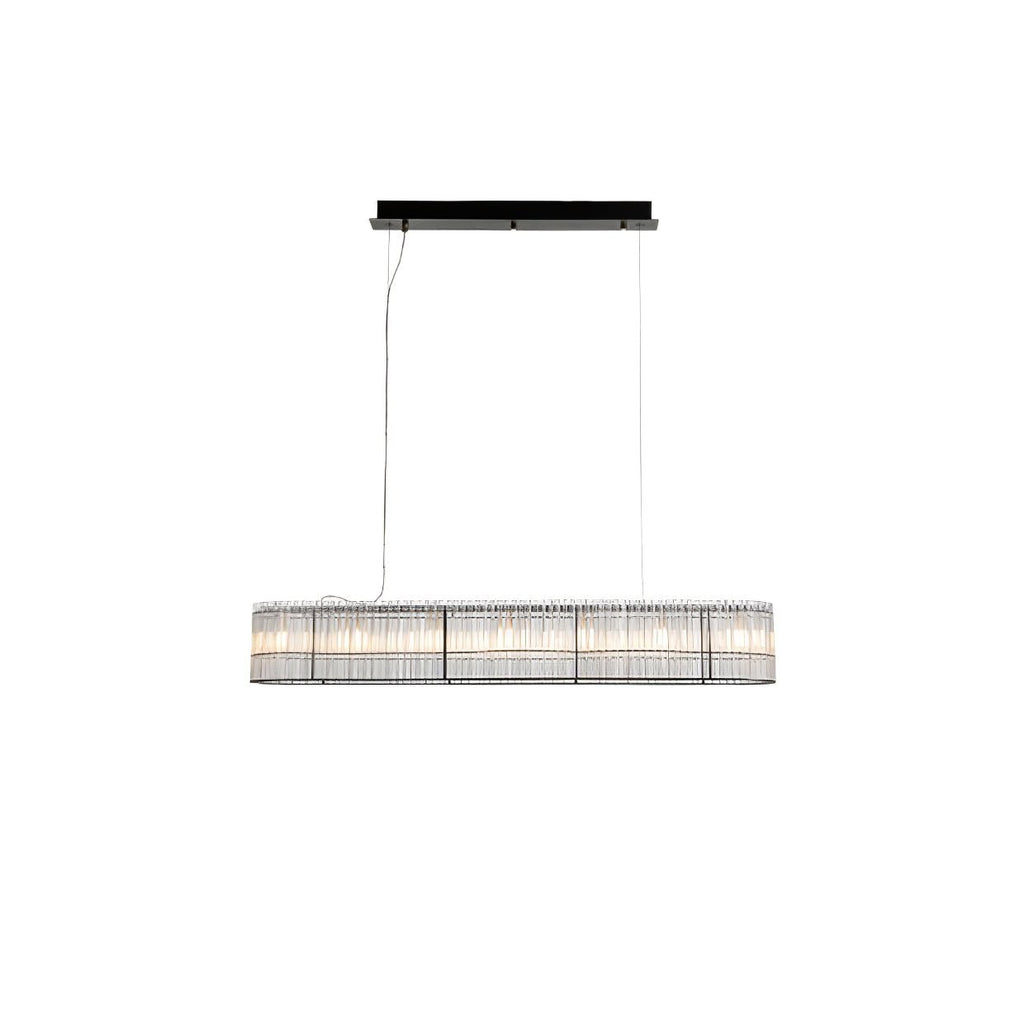 Aureon Crystal Tube Ring Chandelier
