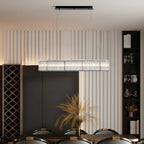 Aureon Crystal Tube Ring Chandelier