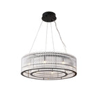 Aureon Crystal Tube Ring Chandelier