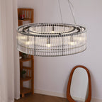 Aureon Crystal Tube Ring Chandelier