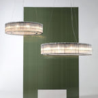 Aureon Crystal Tube Ring Chandelier